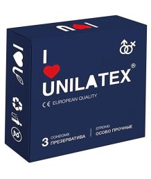 Сверхпрочные презервативы Unilatex Extra Strong 3 шт