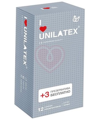 Рельефные точечные презервативы Unilatex Dotted 12 шт