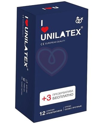Сверхпрочные презервативы Unilatex Extra Strong 12 шт
