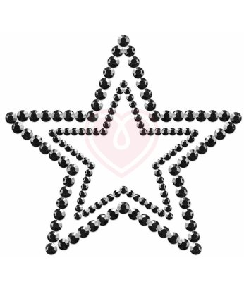 Украшение-звёздочка на грудь Bijoux Mimi Star чёрное