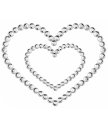 Украшение-сердечко на грудь Bijoux Mimi Heart серебряное