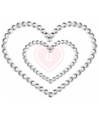 Украшение-сердечко на грудь Bijoux Mimi Heart серебряное
