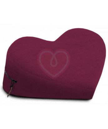 Подушка для секса Liberator Heart Wedge в форме сердца бордовая