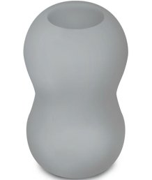 Рельефный мастурбатор Mini Double Bubble серый