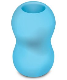 Рельефный мастурбатор Mini Double Bubble голубой