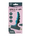 Анальный вибростимулятор с бусинами Spice it up New Edition Splendor зелёный