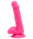 Фаллоимитатор с мошонкой на присоске Happy Dicks 15 см розовый