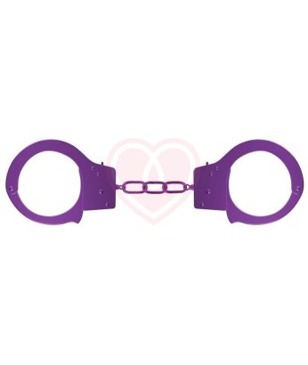 Металлические наручники Beginner's Handcuffs фиолетовые