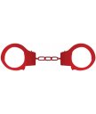 Металлические наручники Beginner's Handcuffs красные