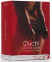 Наручники Ouch! Leather Cuffs красные