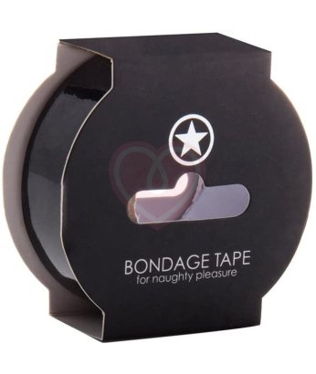 Скотч для бондажа Ouch! Bondage Tape 17,5 метров чёрный