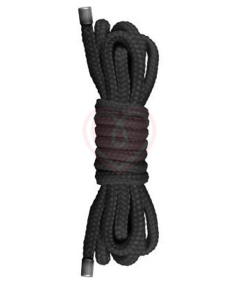 Верёвка Ouch! Japanese Mini Rope 1,5 метра чёрная