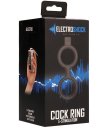 Двойное кольцо с электростимуляцией Shots Cock Ring with Ballstrap