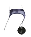 Трусики для страпона с подвязками и вибропулей Ouch! размер XL/XXL
