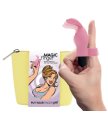 Вибратор на пальчик с ушками FeelzToys Magic Finger розовый