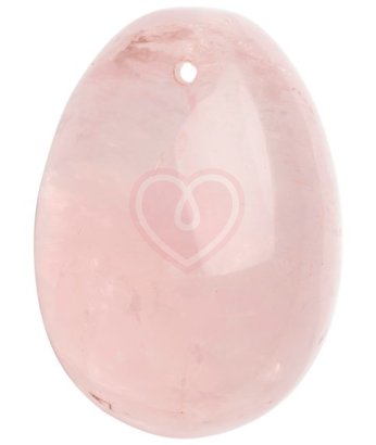 Маленький вагинальный шарик из розового кварца La Gemmes Yoni Ei