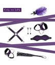 БДСМ-набор с сумочкой для хранения Rianne S Kinky Me Softly фиолетовый