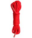 Нейлоновая верёвка Black Bondage Rope 5 м красная