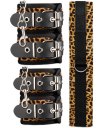 БДСМ-набор Panthra из 8 предметов в леопардовой сумочке