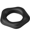 Рельефное эрекционное кольцо Erozon 05 черное