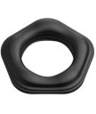 Рельефное эрекционное кольцо Erozon 05 черное
