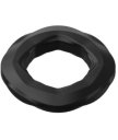 Рельефное эрекционное кольцо Erozon 06 черное