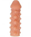 Насадка с шариками и отверстием для мошонки Kokos Cock Sleeve CS010-M