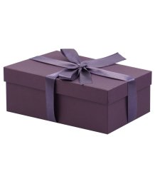 Подарочная коробка Ежевика 23х15 см пыльно-фиолетовая