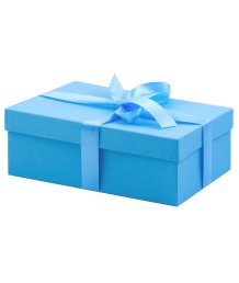 Подарочная коробка 19х12 см нежно-голубая