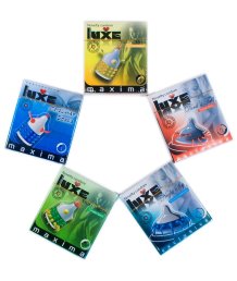 Набор из 5 разных презервативов Luxe с усиками или шариками