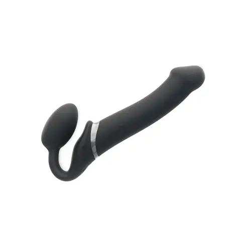 Безремневой страпон с вибрацией и пультом управления Strap-on-me XL чёрный фото 9