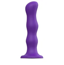 Фаллоимитатор с шариками Strap-On-Me Dildo Geisha Ball размер XL 17,7 см фиолетовый
