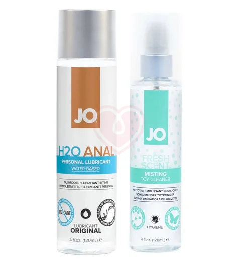 Набор из лубриканта System JO Anal H2O и очистителя для игрушек Misting Toy Cleaner фото 1