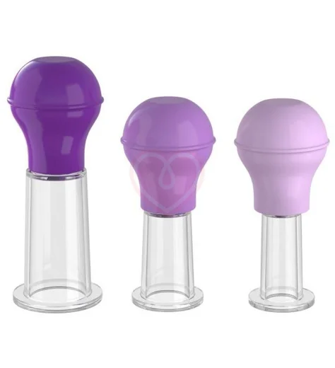 Вакуумные присоски Nipple Enhancer Set фиолетовые фото 1