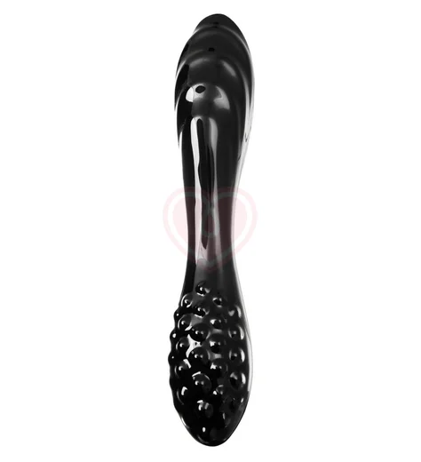 Двухсторонний стеклянный фаллоимитатор Satisfyer Dazzling Crystal 1 черный фото 1
