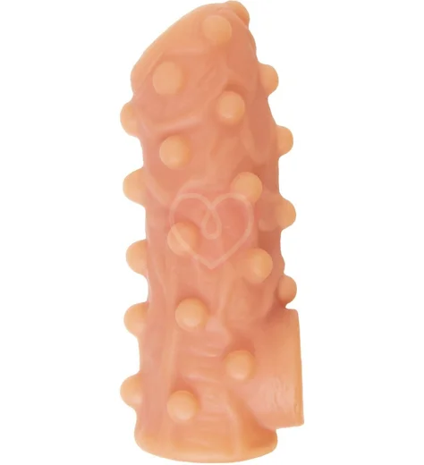 Насадка с открытой головкой и бугорками Kokos Nude Sleeve NS003-M фото 1