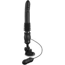 Вибратор с поступательными движениями Ultimate Silicone Thruster чёрный