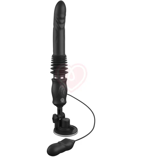 Вибратор с поступательными движениями Ultimate Silicone Thruster чёрный фото 1