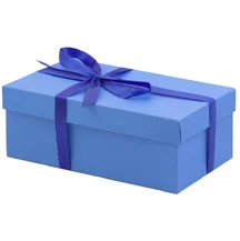 Подарочная коробка 19х12 см голубая