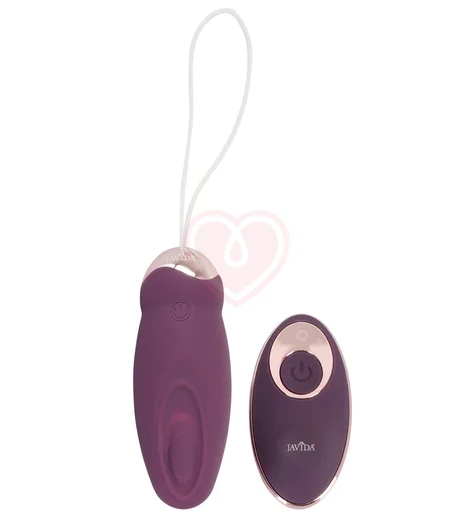 Виброяйцо с пульсацией Javida Knocking Love и пультом управления фото 1