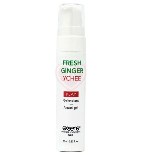 Охлаждающий гель Exsens Fresh Ginger Lychee личи и имбирь 15 мл фото 1