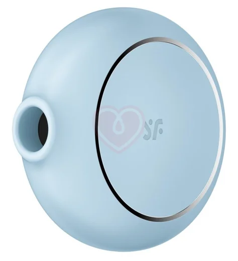 Круглый вакуумный вибростимулятор Satisfyer Pro To Go 3 голубой фото 1