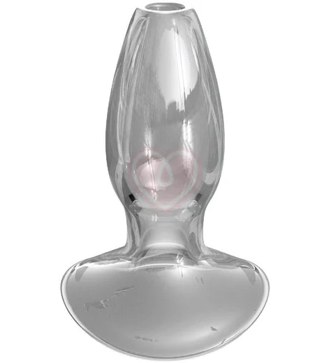 Стеклянная пробка с тоннелем Beginner's Anal Gaper средняя фото 1