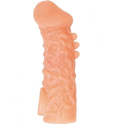 Насадка с бугорками и отверстием для мошонки Kokos Cock Sleeve CS007-L фото 1