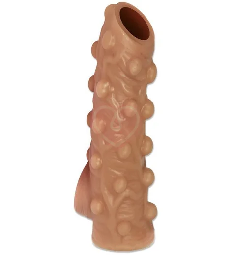Насадка с открытой головкой и бугорками Kokos Nude Sleeve NS003-S фото 1