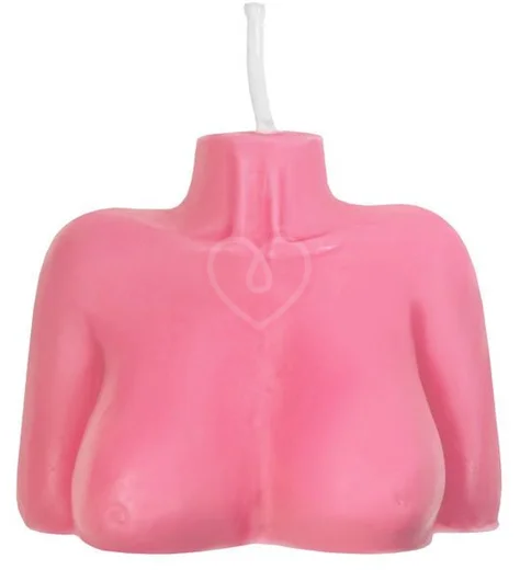 Декоративная свеча Женский силуэт Pecado BDSM розовая фото 1