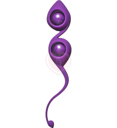 Вагинальные шарики со смещенным центром тяжести Emotions Gi-Gi фиолетовые фото 1