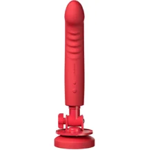 Вибратор на присоске реагирующий на движение Lovense Mission 2 красный