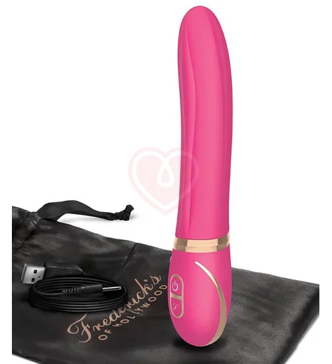 Рельефный силиконовый вибратор Fredericks фуксия фото 1