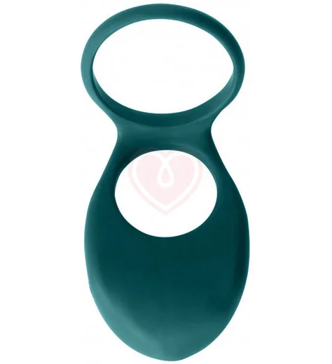 Двойное эрекционное кольцо с вибрацией Pure Passion Daydream зелёное фото 1